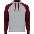 Badet kids two-tone hoodie, Heather grey / Garnet