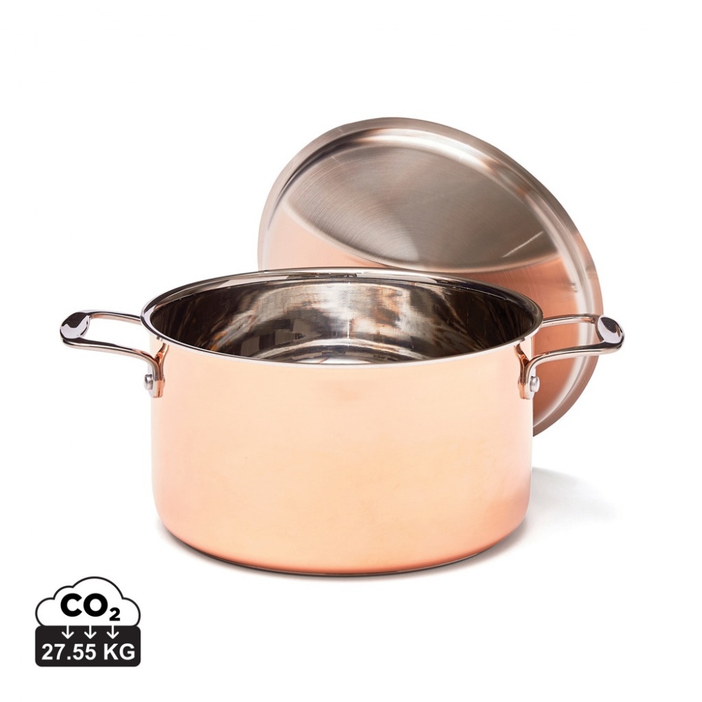 Logo trade promotional items picture of: VINGA Baron copper saucepan