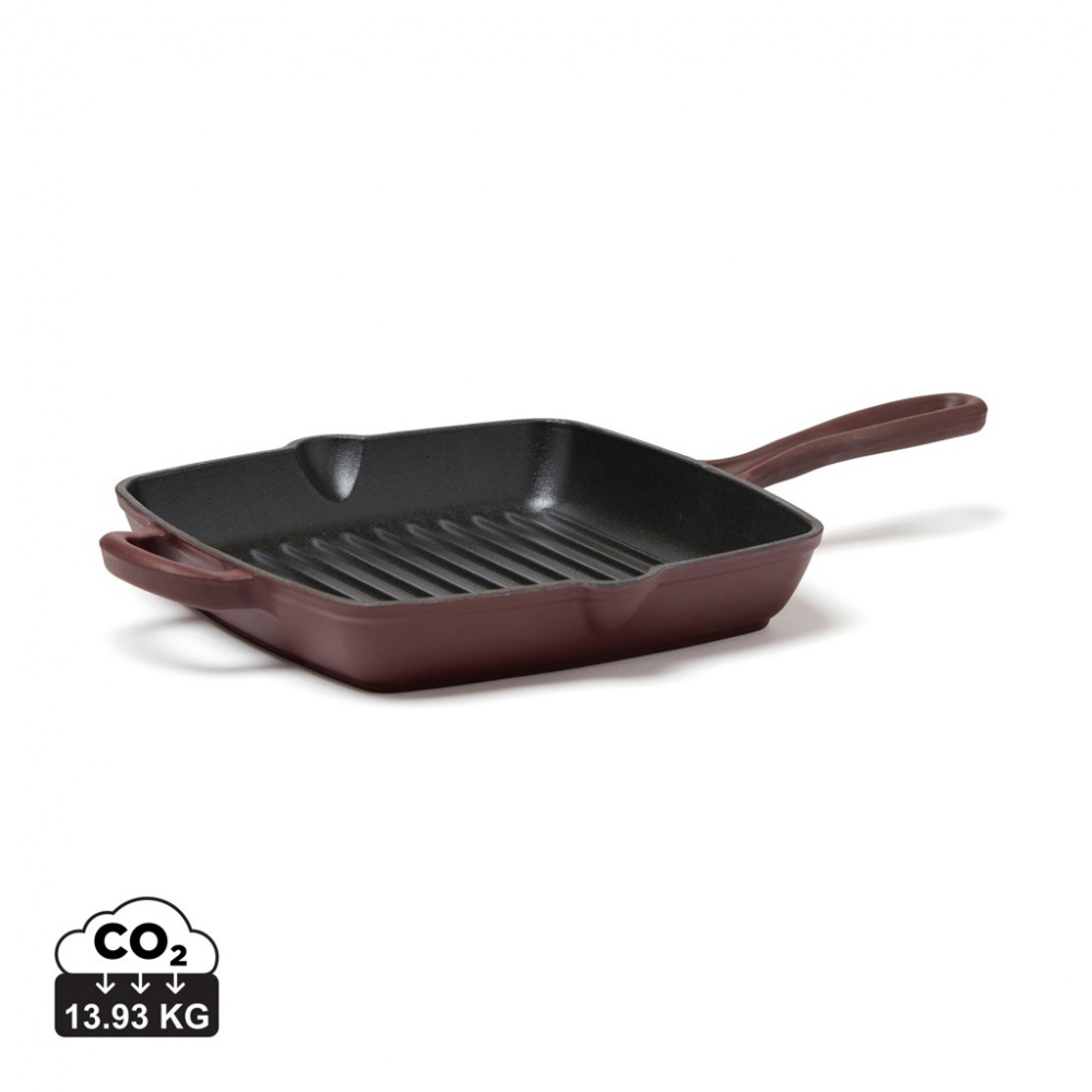 Logo trade promotional merchandise photo of: VINGA Monte enamelled grill pan