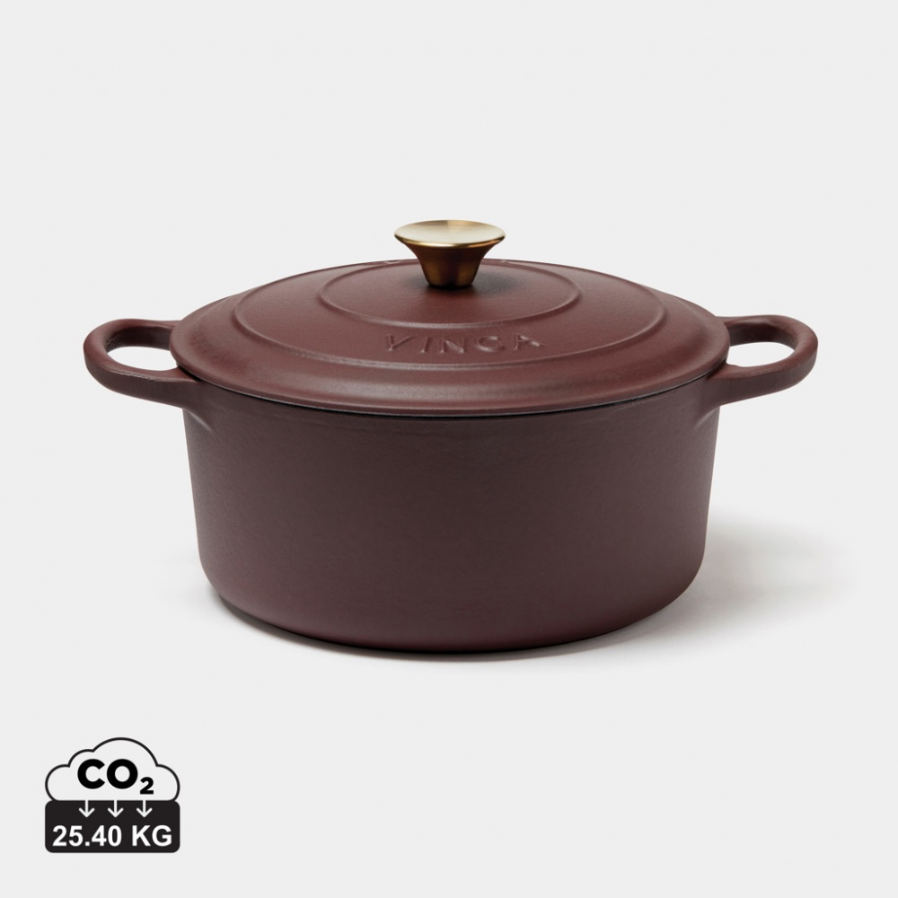 Logo trade promotional items image of: VINGA Monte enameled cast iron pot 5.5L