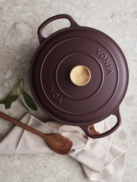 Logo trade promotional giveaway photo of: VINGA Monte enameled cast iron pot 5.5L