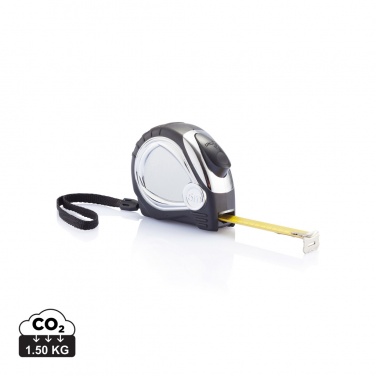 Logotrade promotional gift image of: Chrome plated auto stop tape measure