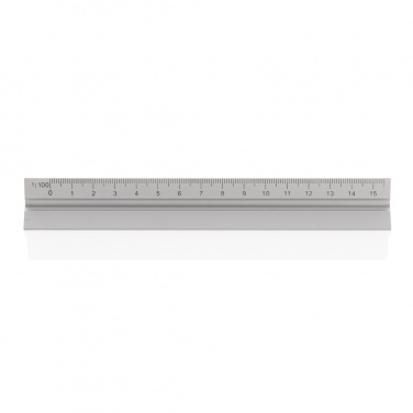 Logo trade advertising products picture of: 15cm. Aluminum triangular ruler