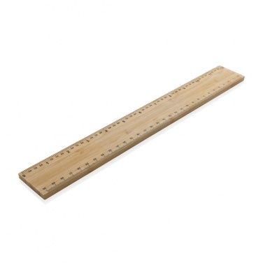 Logotrade promotional item picture of: Timberson extra thick 30cm double sided bamboo ruler