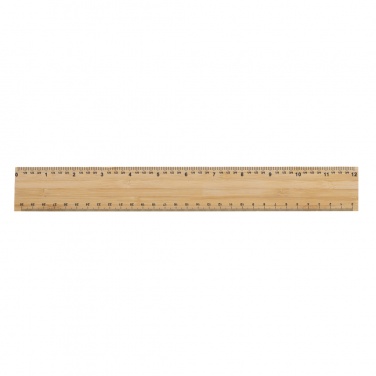 Logo trade business gift photo of: Timberson extra thick 30cm double sided bamboo ruler