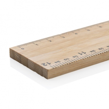 Logo trade promotional merchandise photo of: Timberson extra thick 30cm double sided bamboo ruler