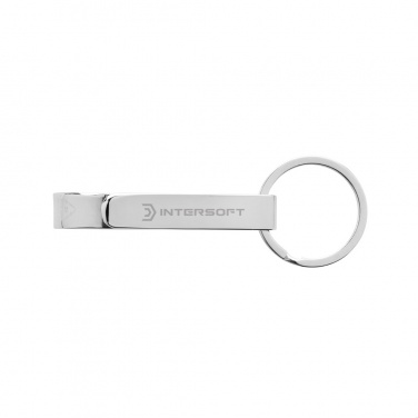 Logo trade promotional product photo of: RCS recycled zinc alloy bottle opener keychain