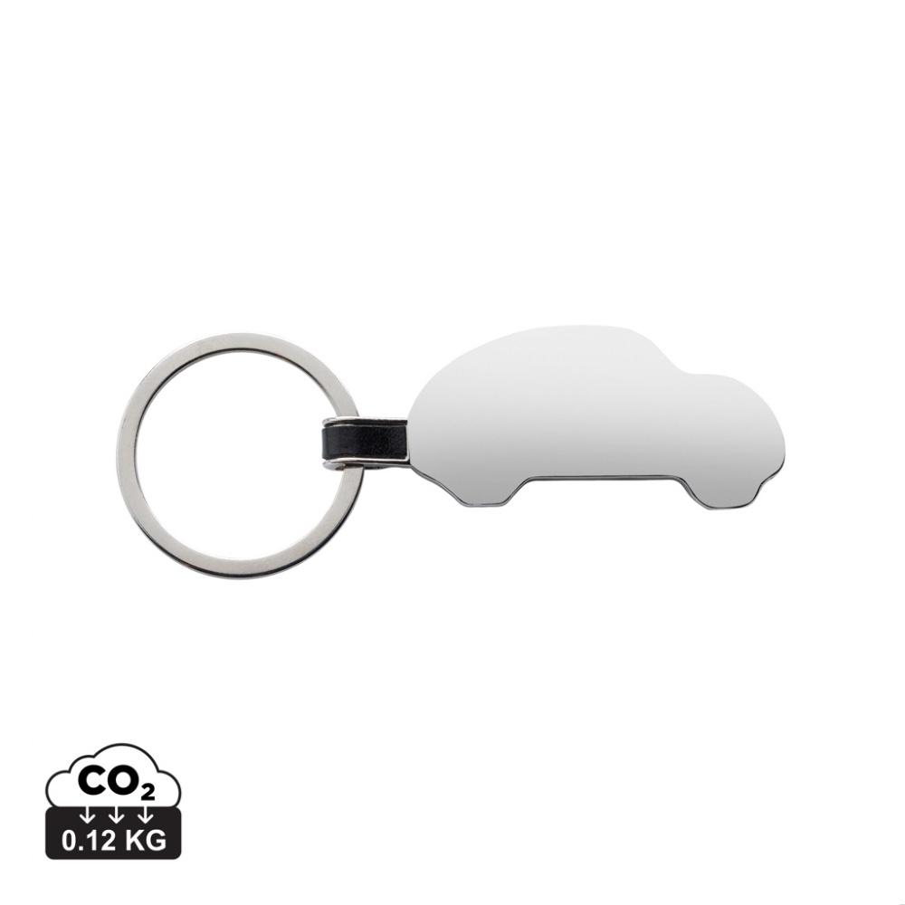 Logo trade promotional giveaway photo of: RCS recycled zinc alloy car keyring