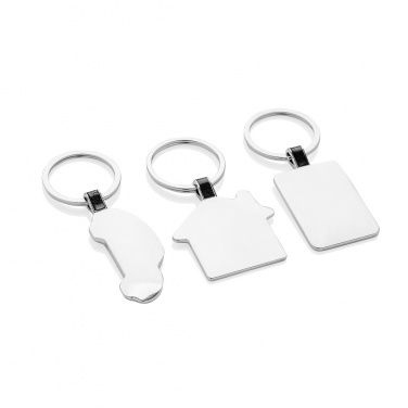 Logo trade advertising product photo of: RCS recycled zinc alloy car keyring