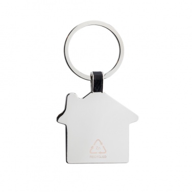 Logotrade promotional item image of: RCS recycled zinc alloy house keyring