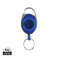 RCS recycled ABS roller clip keychain, blue