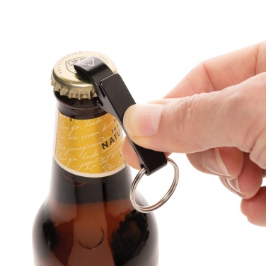 Logo trade promotional gifts picture of: RCS recycled aluminum bottle and can opener