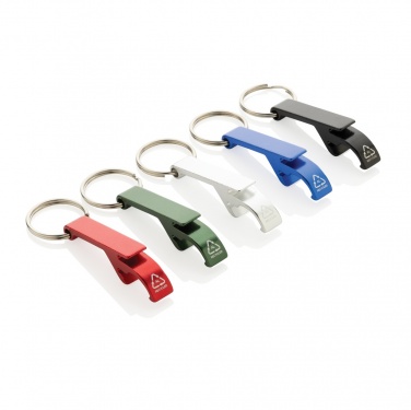 Logo trade promotional products picture of: RCS recycled aluminum bottle and can opener