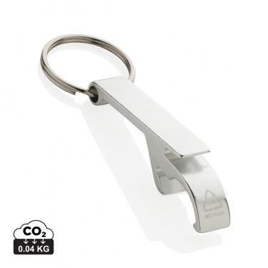 Logo trade promotional merchandise photo of: RCS recycled aluminum bottle and can opener