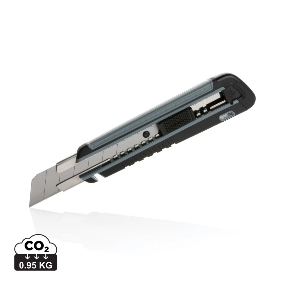 Logotrade promotional gift image of: Refillable RCS rplastic heavy duty snap-off knife soft grip