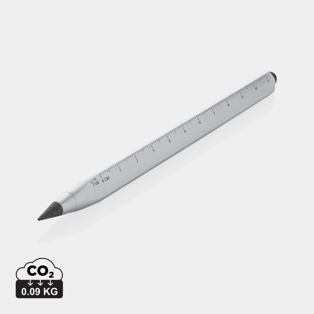 Logo trade promotional items picture of: Eon RCS recycled aluminum infinity multitasking pen