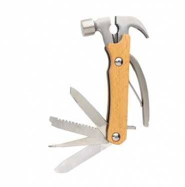 Logo trade promotional giveaways picture of: Wooden multi-tool hammer