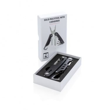 Logotrade corporate gift picture of: Solid multitool with carabiner