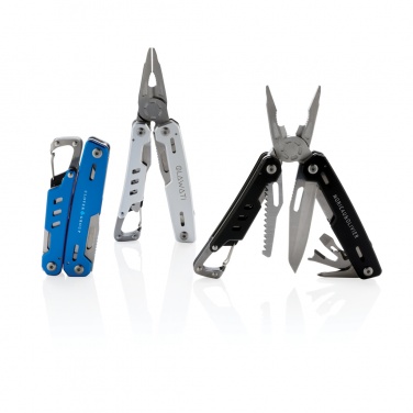 Logo trade corporate gifts image of: Solid multitool with carabiner