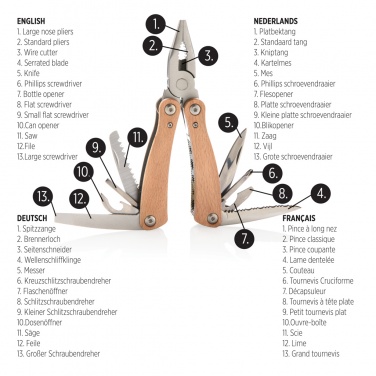 Logo trade promotional products picture of: Wood multitool