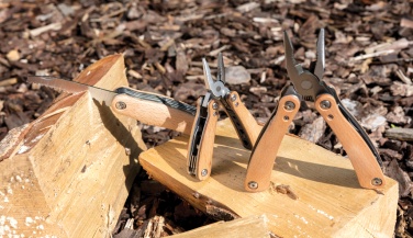 Logo trade advertising products picture of: Wood multitool mini