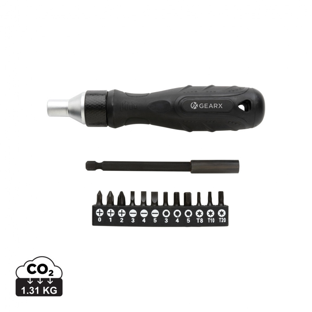 Logo trade promotional merchandise image of: Gear X ratchet screwdriver