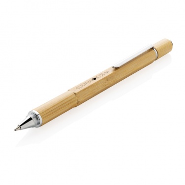 Logo trade promotional products picture of: Bamboo 5-in-1 toolpen