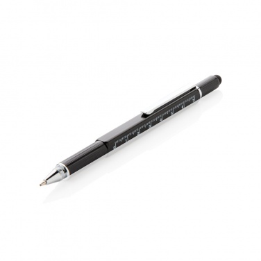 Logo trade promotional products image of: 5-in-1 aluminium toolpen