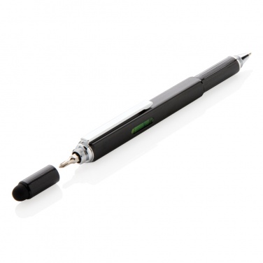 Logo trade promotional items picture of: 5-in-1 aluminium toolpen