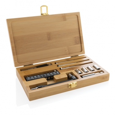 Logo trade promotional gifts image of: Carvine 21 pcs bamboo tool set