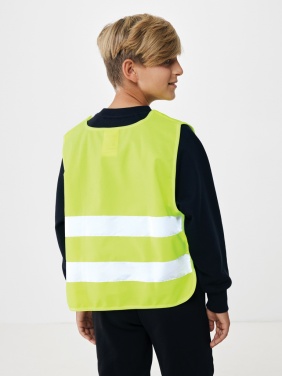 Logo trade promotional giveaways image of: GRS recycled PET high-visibility safety vest 7-12 years