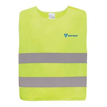 Logotrade promotional product image of: GRS recycled PET high-visibility safety vest 7-12 years