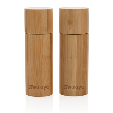 Logotrade promotional giveaway picture of: Ukiyo bamboo salt and pepper mill set