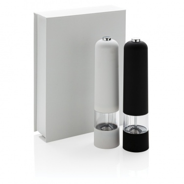 Logo trade promotional gifts picture of: Electric pepper and salt mill set