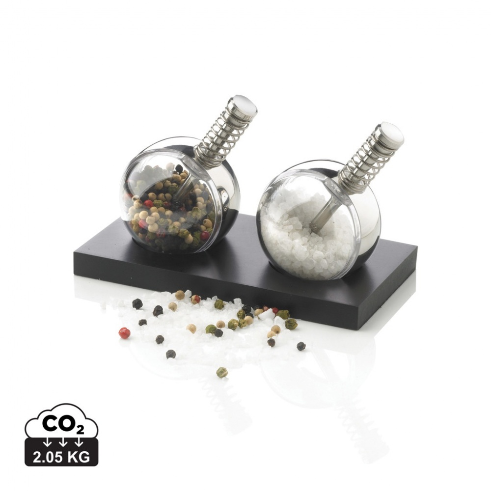 Logo trade business gifts image of: Planet pepper & salt set