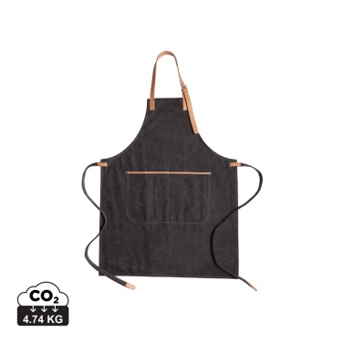 Logo trade business gifts image of: Deluxe canvas chef apron