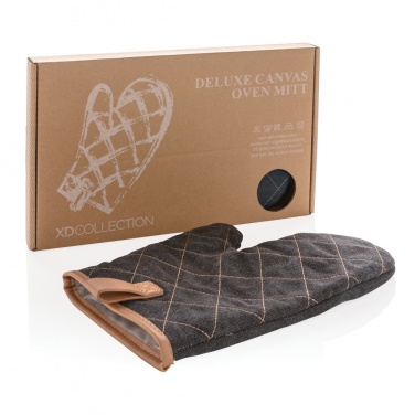 Logo trade promotional products picture of: Deluxe canvas oven mitt