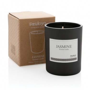 Logo trade promotional merchandise picture of: Ukiyo small scented candle in glass