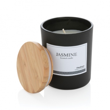 Logotrade promotional items photo of: Ukiyo deluxe scented candle with bamboo lid