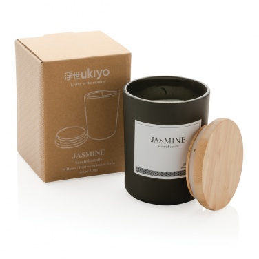 Logotrade corporate gifts photo of: Ukiyo deluxe scented candle with bamboo lid