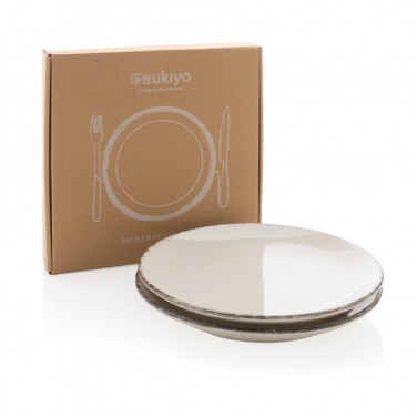 Logo trade promotional gift photo of: Ukiyo dinner plate set of 2