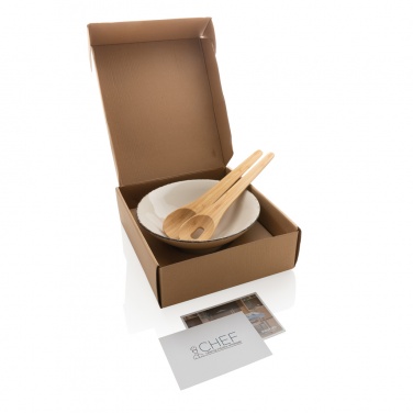 Logotrade promotional item image of: Ukiyo salad bowl with bamboo salad server