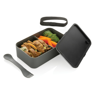 Logotrade advertising product picture of: GRS recycled PP lunch box with spork