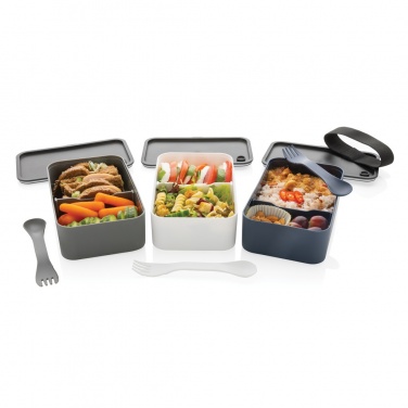 Logotrade corporate gifts photo of: GRS recycled PP lunch box with spork