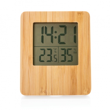 Logotrade corporate gift picture of: Bamboo weather station