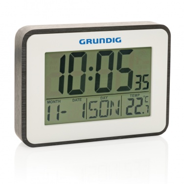 Logo trade advertising product photo of: Grundig weatherstation alarm and calendar