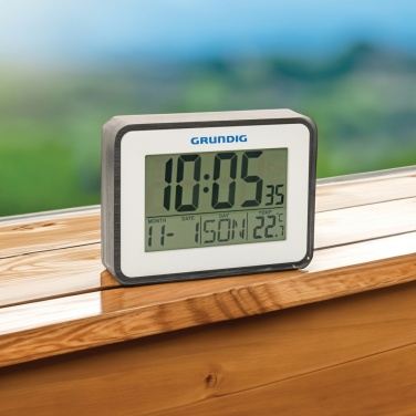 Logo trade corporate gifts image of: Grundig weatherstation alarm and calendar