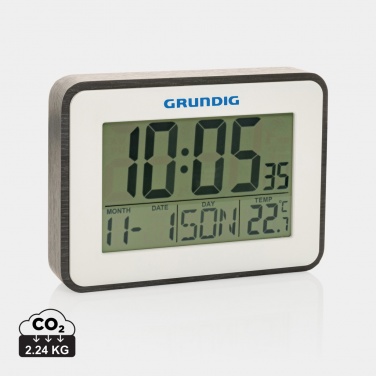 Logo trade promotional product photo of: Grundig weatherstation alarm and calendar