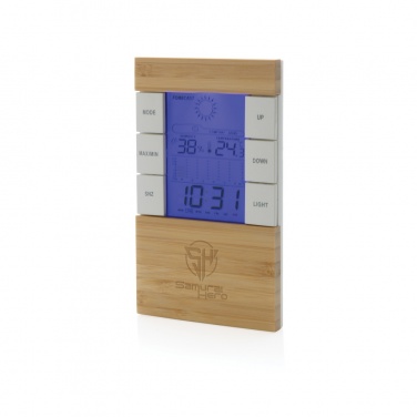 Logotrade business gift image of: Utah RCS rplastic and bamboo weather station