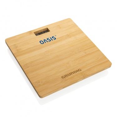 Logo trade advertising products picture of: Grundig Bamboo Digital Body Scale